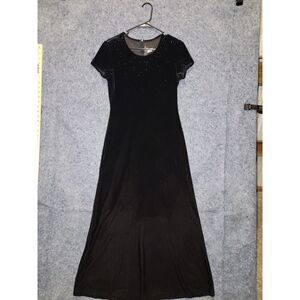 J.‎ R. NITES BY CALIENDO DRESS BLACK VALVET MADE IN MACAU